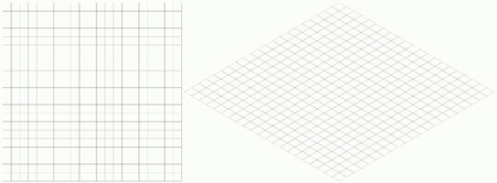vector illustration of isometric grid background simple rhombus graph paper