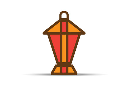 Ramadan lantern Abstract geometrical simple elegant logo design for ramadan greetingsのイラスト素材