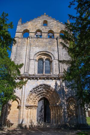 CHURCH OF BLASIMON, ENTRE DEUX MERS, GIRONDE, AQUITAINE, FRANCEの写真素材