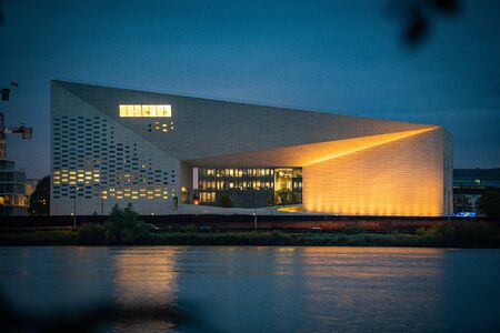 Bordeaux, France, October 25 2019, MECA Museum in Bordeaux France, new museum with a modern...