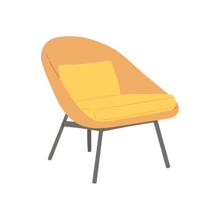 Chair in scandinavian style flat design vectorのイラスト素材