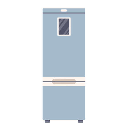 Fridge flat design style isolated on white vectorのイラスト素材