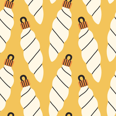 New year Seamless Pattern. Hand drawn pattern. New year texture for print, wrapping paper, design, fabric, decor, gift.のイラスト素材