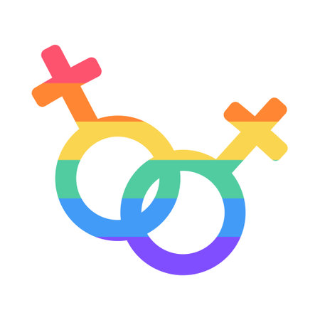 LGBT gender symbol isolated on white background. LGBTQ. Symbol of the LGBT pride community. Rainbow.のイラスト素材