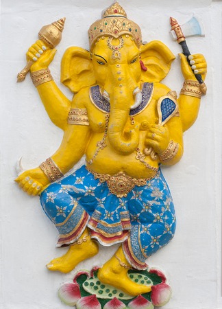 Yellow Ganesha imageの写真素材
