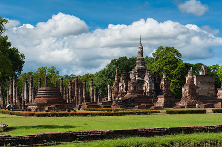 Stupa and ruin templeのeditorial素材