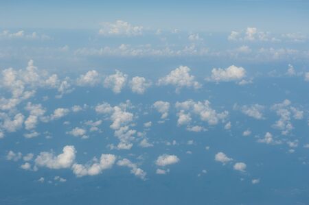 Clouds and Blu Sky from Air Planeの写真素材