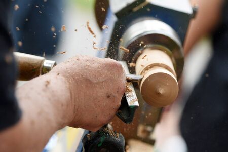 Wood market in Traunkirchen (Salzkammergut, Austria) - At the wood market in Traunkirchen there are a lot of wood products, accessories, wicker ornaments, handicrafts and toys.の写真素材