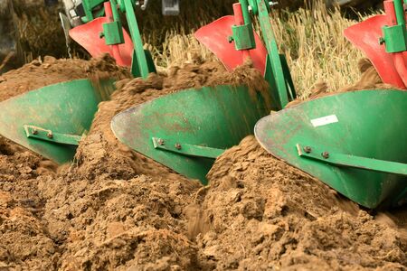 Plowing a field in the Salzkammergut (Upper Austria, Upper Austria) - Plowing a field in the...