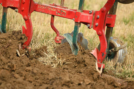 Plowing a field in the Salzkammergut (Upper Austria, Upper Austria)のeditorial素材