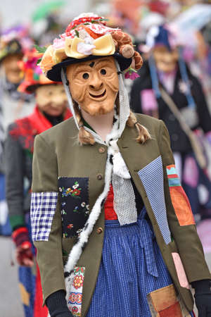 Carnival in the Salzkammergut - there is still a good party here - on the picture the Fetzenzug in Ebensee (Gmunden district, Upper Austria, Austria)のeditorial素材