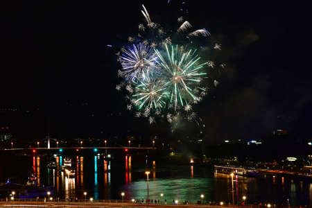 "Danube in Flames" in Linzのeditorial素材