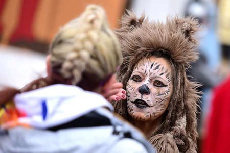 Carnival in the Salzkammergut - there is still a good party here (Gmunden district, Upper Austria, Austria)のeditorial素材