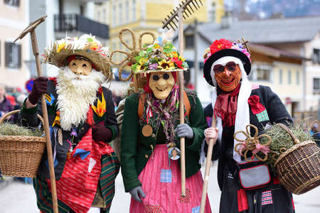 Carnival in the Salzkammergut - there is still a good party here (Gmunden district, Upper Austria, Austria)のeditorial素材