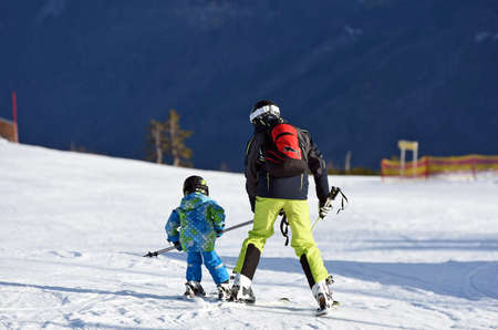 Winter sports in Austria, Feuerkogel ski area (Ebensee, Salzkammergut, Gmunden district, Upper...