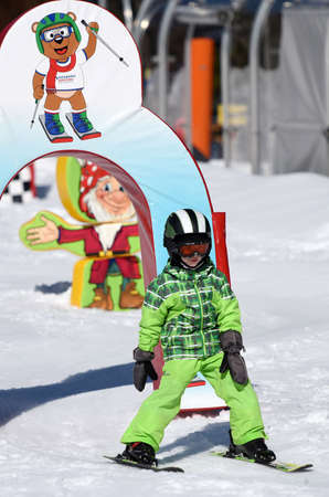 Winter sports in Austria, Kasberg ski area (GrÃ¼nau, Almtal, Salzkammergut, Gmunden district, Upper Austria, Austria)のeditorial素材