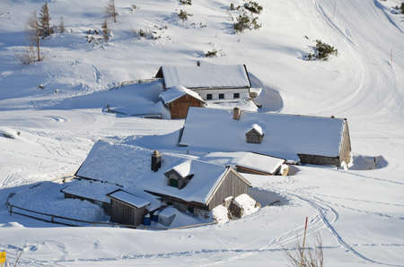 Winter sports in Austria, Feuerkogel ski area (Ebensee, Salzkammergut, Gmunden district, Upper...