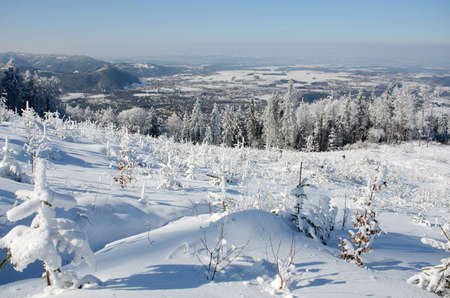 Winter wonderland on the GrÃ¼nberg (Gmunden, Salzkammergut, Upper Austria, Austria)のeditorial素材