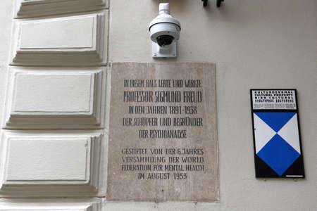 Sigmund Freud Museum in Vienna, Austria, Europeのeditorial素材