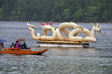 Narcissi Festival "Daffodil Festival" in Ausseerland, Styria; Austria, Europeのeditorial素材