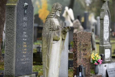 Impression from the Central Cemetery in Vienna, Austria, Europeのeditorial素材