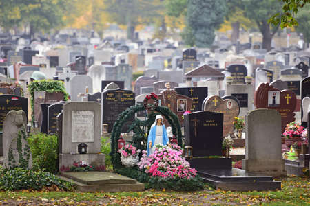Impression from the Central Cemetery in Vienna, Austria, Europeのeditorial素材
