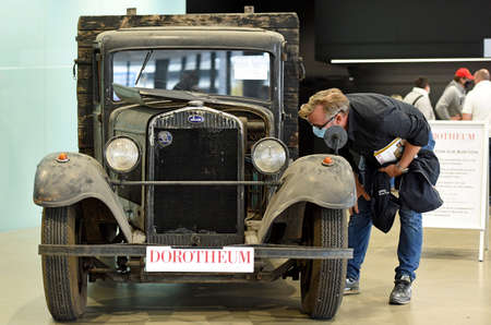 Vintage cars at an exhibition in Salzburg (Austria) - The Classic Expo Salzburg is a large...