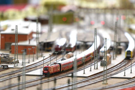 The Lokwelt Railway Museum in Freilassing, Bavaria, Germany, Europeのeditorial素材