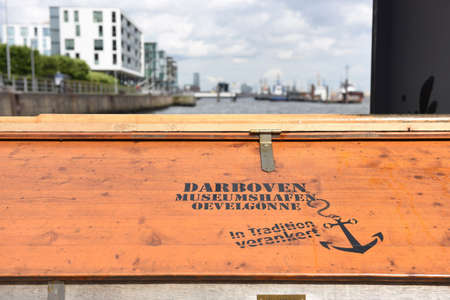 Historic port Ã–velgÃ¶nne in Hamburg, Germany, Europe