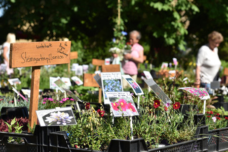 Garden exhibition "Gartenlust" in Bernau Castle, Fischlham, Wels-Land District, Upper Austria, Austria, Europeのeditorial素材