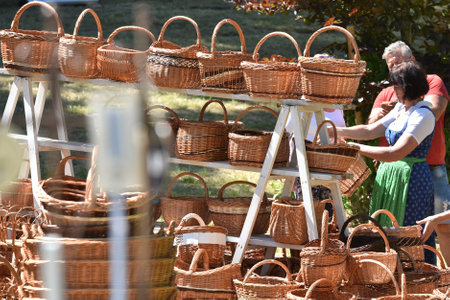 Garden exhibition "Gartenlust" in Bernau Castle, Fischlham, Wels-Land District, Upper Austria, Austria, Europeのeditorial素材