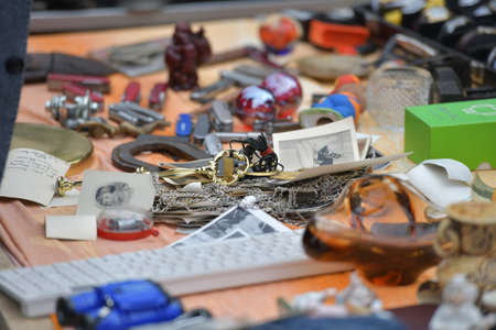 A large weekly flea market in Vienna, Austria, Europe