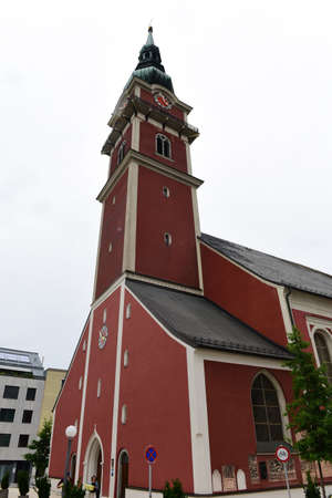 Parish church in Ried im Innkreis, Upper Austria, Austria, Europeのeditorial素材