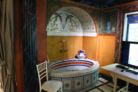 The Ernst Fuchs Museum in the Otto Wagner Villa in HÃ¼tteldorf, Vienna, Austria, Europeのeditorial素材