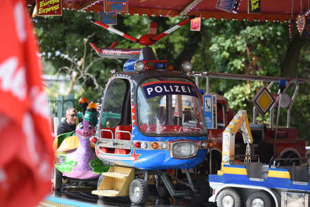 The small amusement park "Bohemian Prater" in Vienna, Austria, Europeのeditorial素材