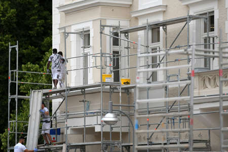 Thermal renovation of a residential building in Austria, Europeのeditorial素材