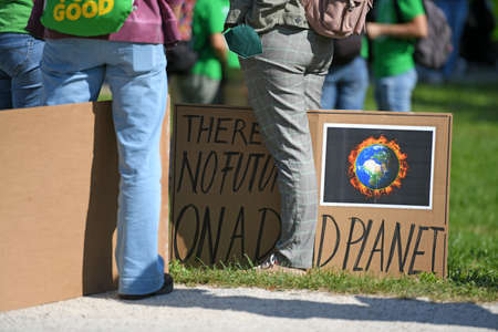 Global climate strike, Fridays for Future, September 24, 2021, Linz, Austria, Europe