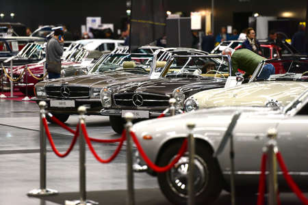 Vintage car at an exhibition in Salzburg (Austria)
