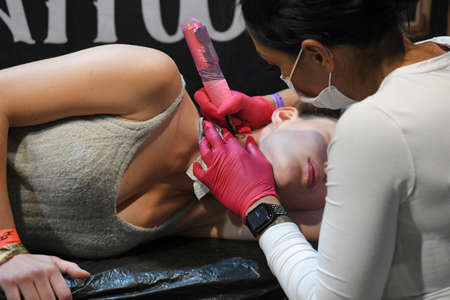 Wildstyle & Tattoo Fair in Linz, Austria, Europe - Wildstyle & Tattoo Fair in Linz, Austria, Europeのeditorial素材