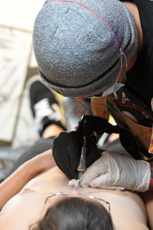 Wildstyle & Tattoo Fair in Linz, Austria, Europeのeditorial素材