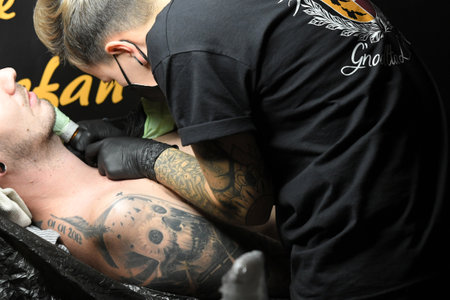 Wildstyle & Tattoo Fair in Linz, Austria, Europeのeditorial素材