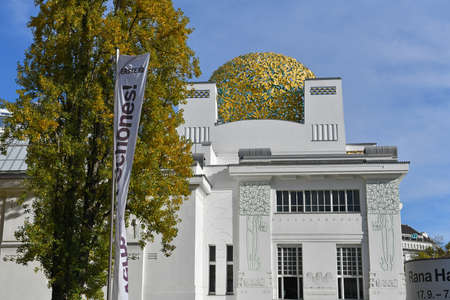 The Vienna Secession is an exhibition house for contemporary art. The building represents the spirit of optimism around 1900.のeditorial素材
