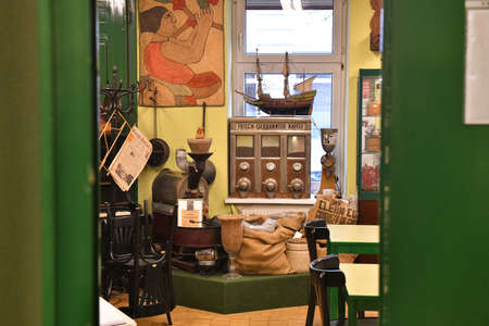 The Economic Museum (with Coffee Museum) in Vienna, Austria, Europeのeditorial素材