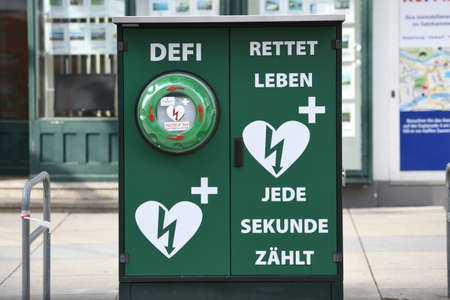 Public defibrillator in Bad Ischl, Upper Austria