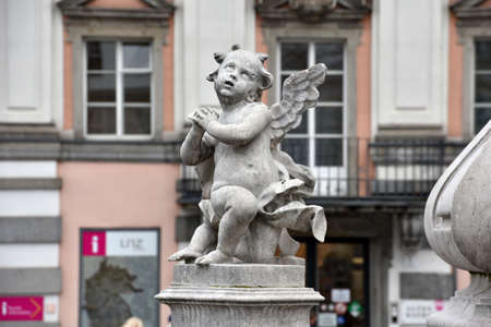 Old town hall on the main square in Linz, Upper Austria, Austriaのeditorial素材