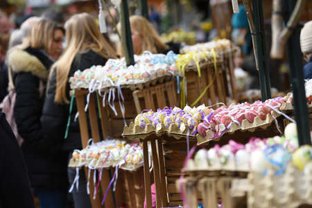 Easter market on the Freyung in Viennaのeditorial素材