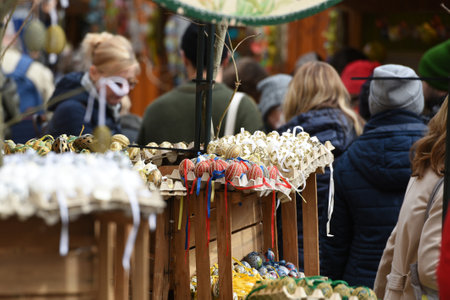 Easter market on the Freyung in Viennaのeditorial素材