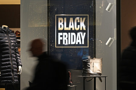 Black Friday is a retail campaign designed to encourage people to buy products with discountsのeditorial素材