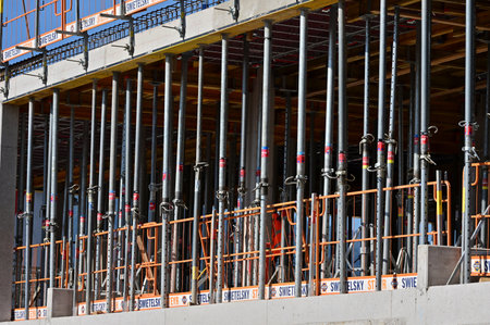 Construction site in Kirchdorf, Upper Austriaのeditorial素材