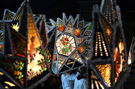 The GlÃ¶cklerlauf is an old custom around Lake Traunsee; men and women wear magnificent caps and...